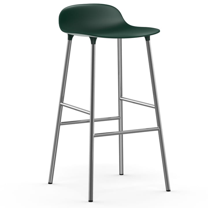 Form barstol forkromede bein 75 cm, Grønn Normann Copenhagen