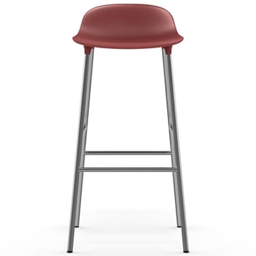 Form barstol forkromede bein 75 cm - Rød - Normann Copenhagen