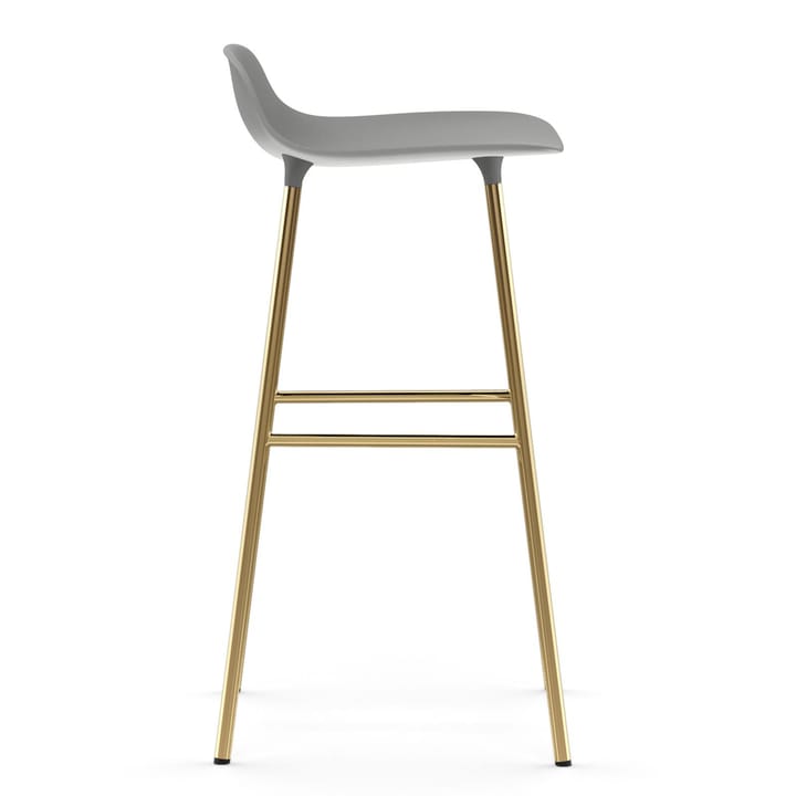 Form barstol messingsbein 75 cm, Grå Normann Copenhagen