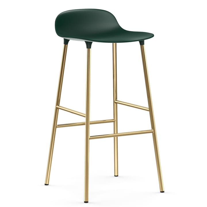 Form barstol messingsbein 75 cm - Grønn - Normann Copenhagen