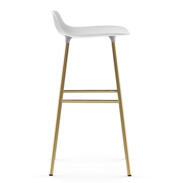 Form barstol messingsbein 75 cm - Hvit - Normann Copenhagen