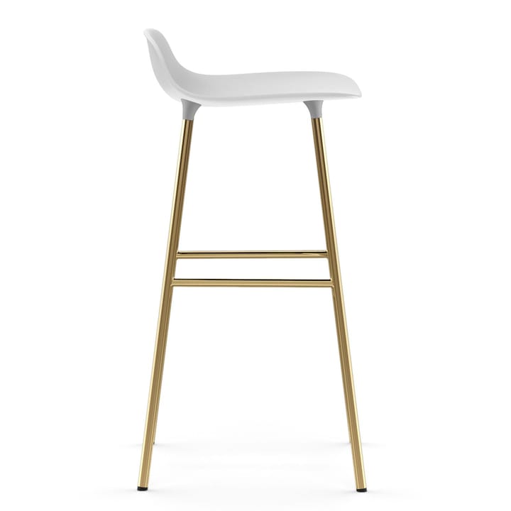 Form barstol messingsbein 75 cm, Hvit Normann Copenhagen