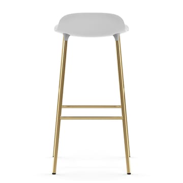 Form barstol messingsbein 75 cm - Hvit - Normann Copenhagen