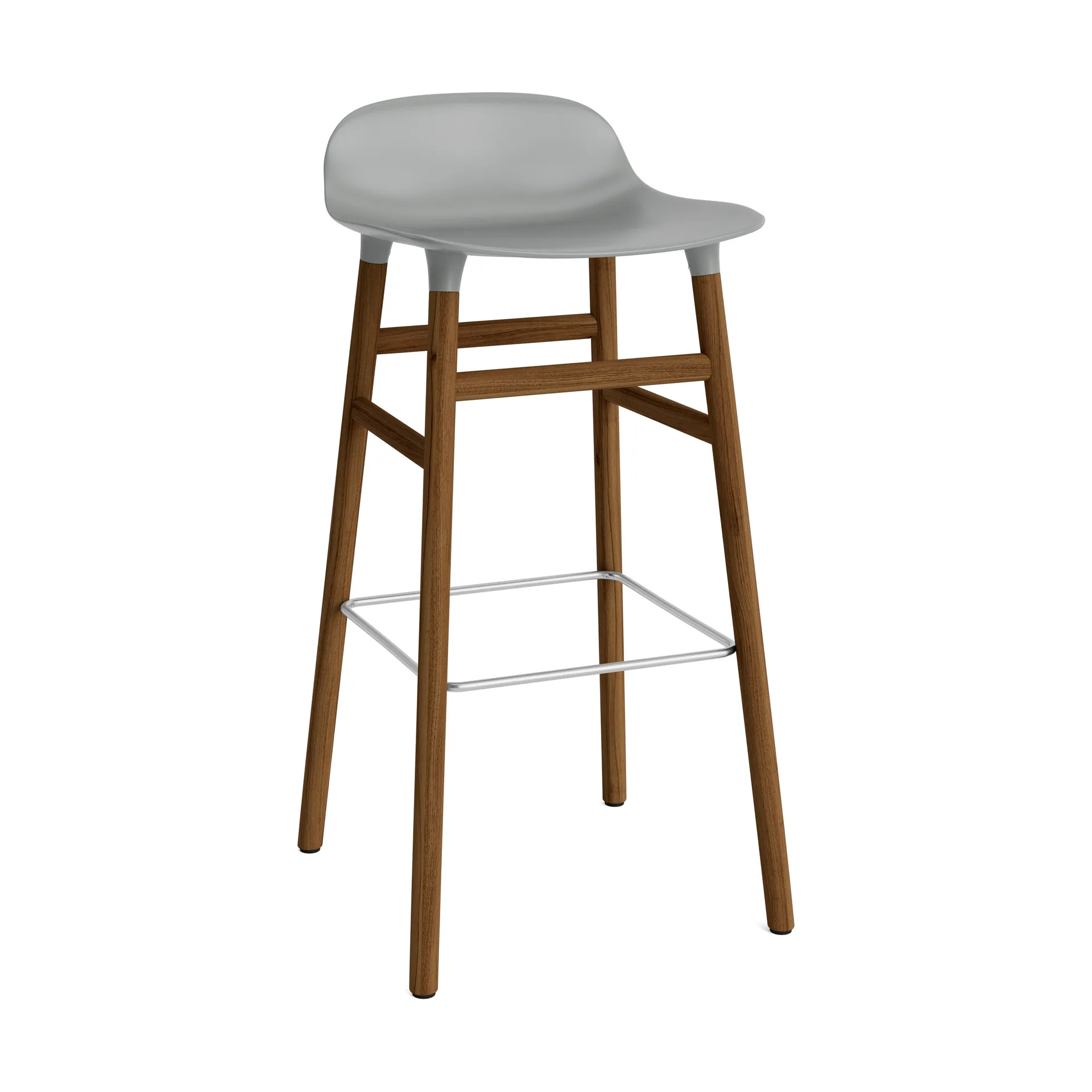 Form barstol valnøttbein 75 cm, grå Normann Copenhagen