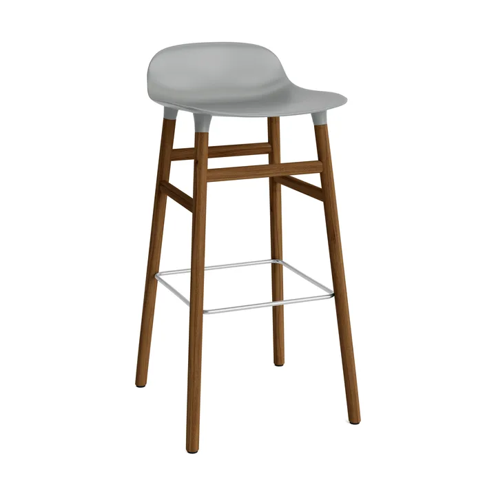 Form barstol valnøttbein 75 cm - grå - Normann Copenhagen
