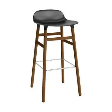 Form barstol valnøttbein 75 cm - svart - Normann Copenhagen