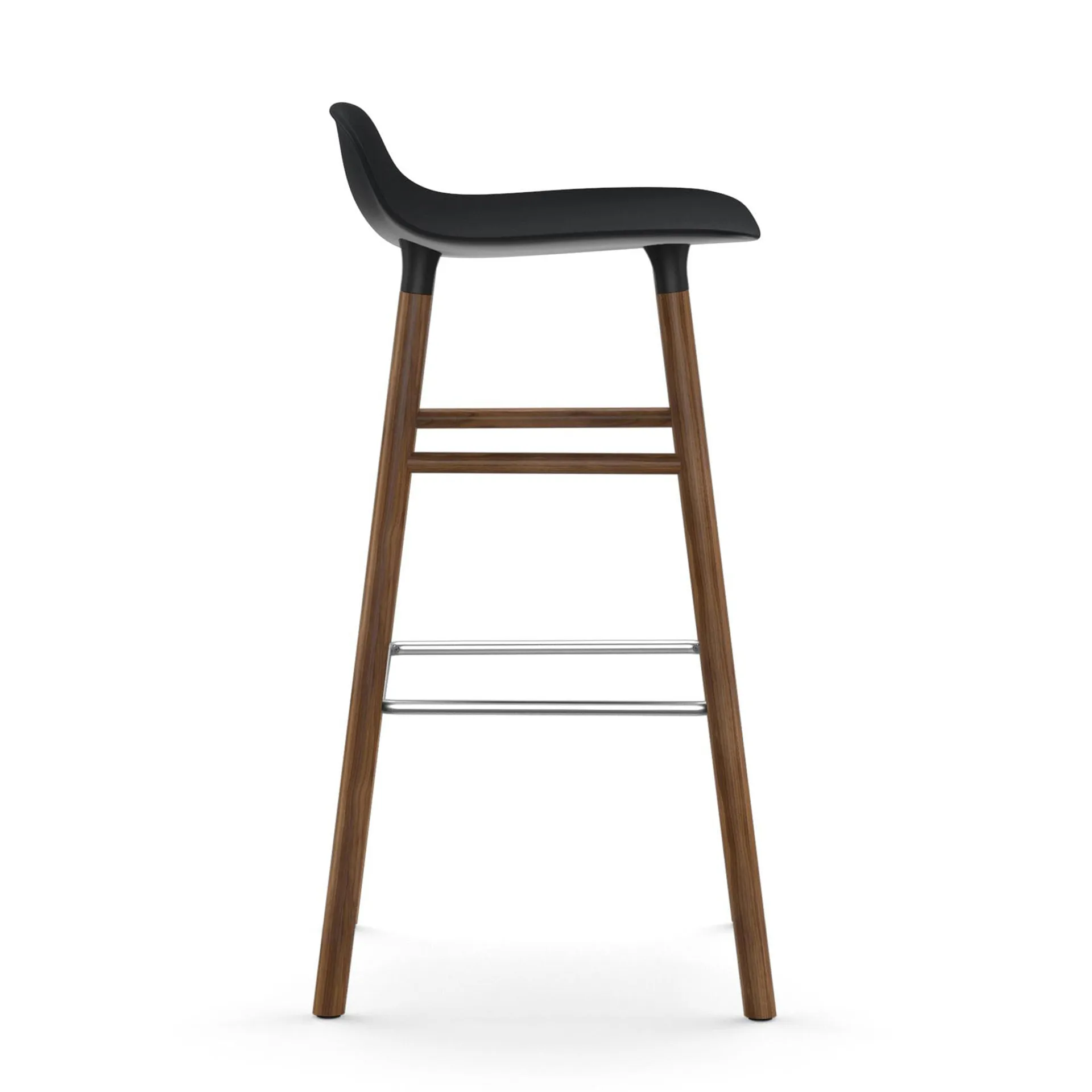 Form barstol valnøttbein 75 cm, svart Normann Copenhagen