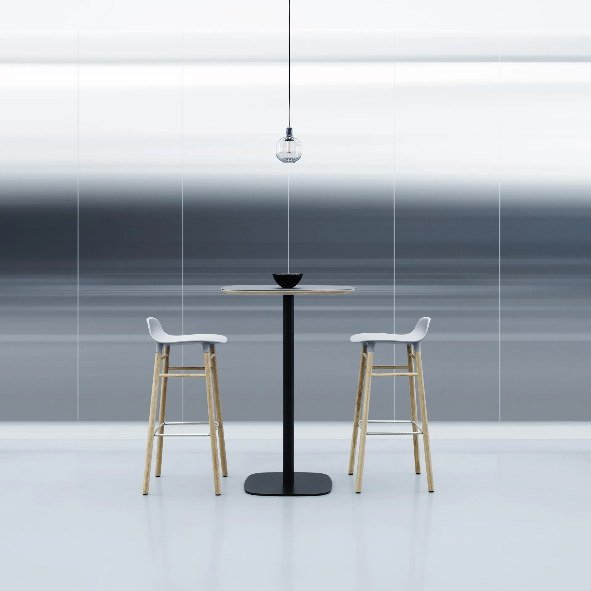 Form Chair barstol eikben, grå Normann Copenhagen