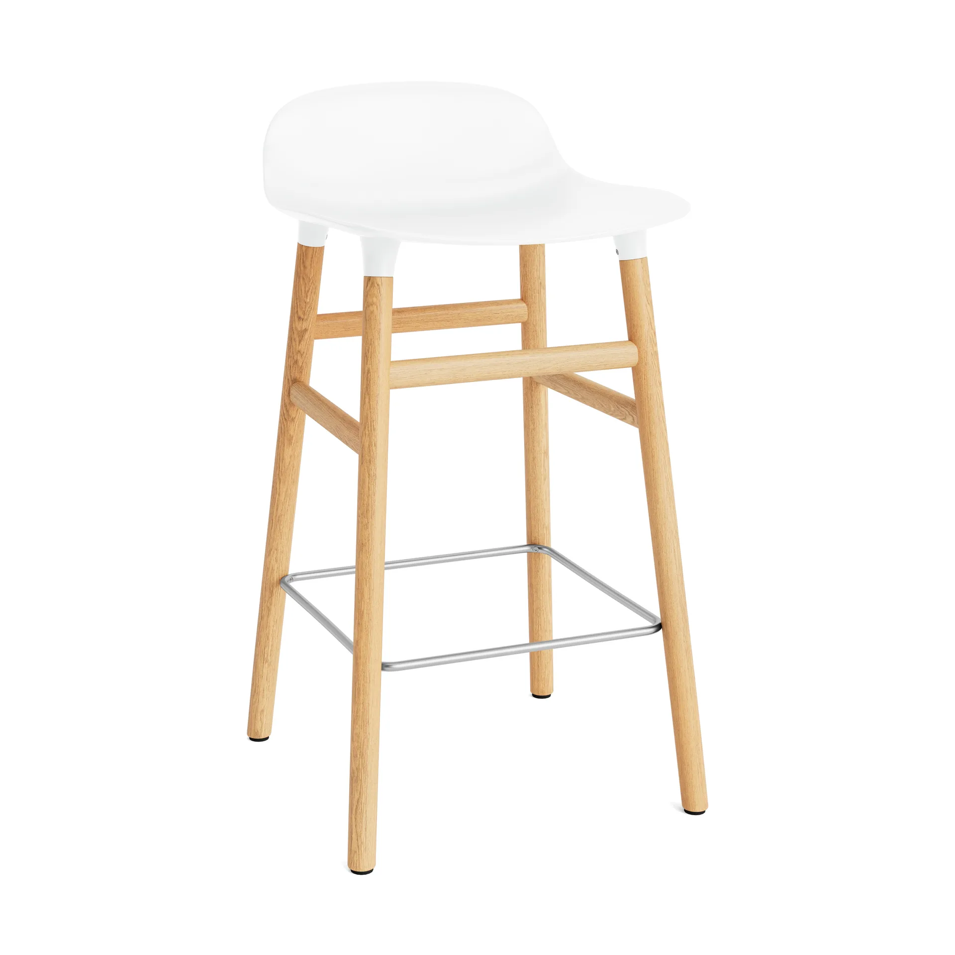 Form Chair barstol eikben, hvit Normann Copenhagen