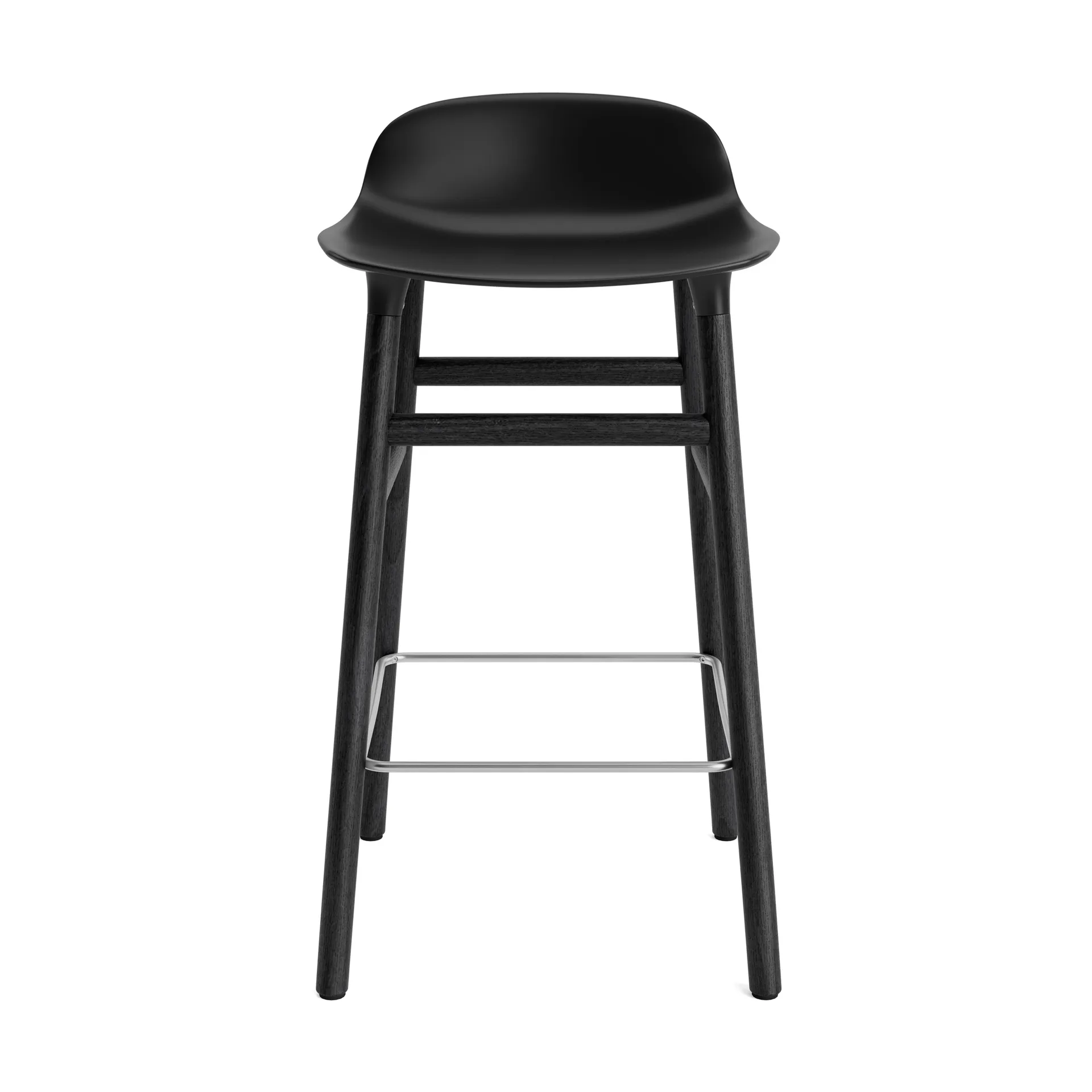 Form Chair barstol lakkerte eikebein 65 cm, svart Normann Copenhagen