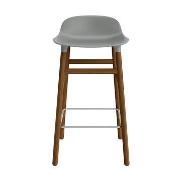 Form Chair barstol valnøttben - grå - Normann Copenhagen