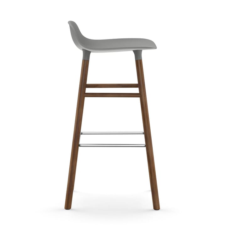 Form Chair barstol valnøttben, grå Normann Copenhagen