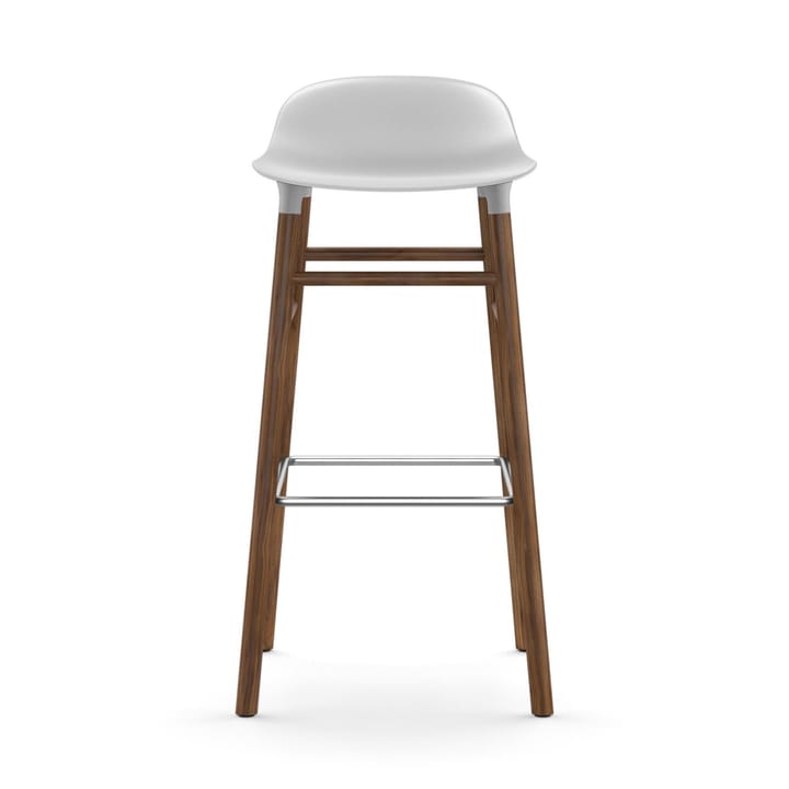 Form Chair barstol valnøttben, hvit Normann Copenhagen
