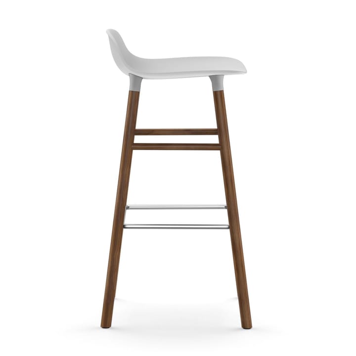 Form Chair barstol valnøttben, hvit Normann Copenhagen