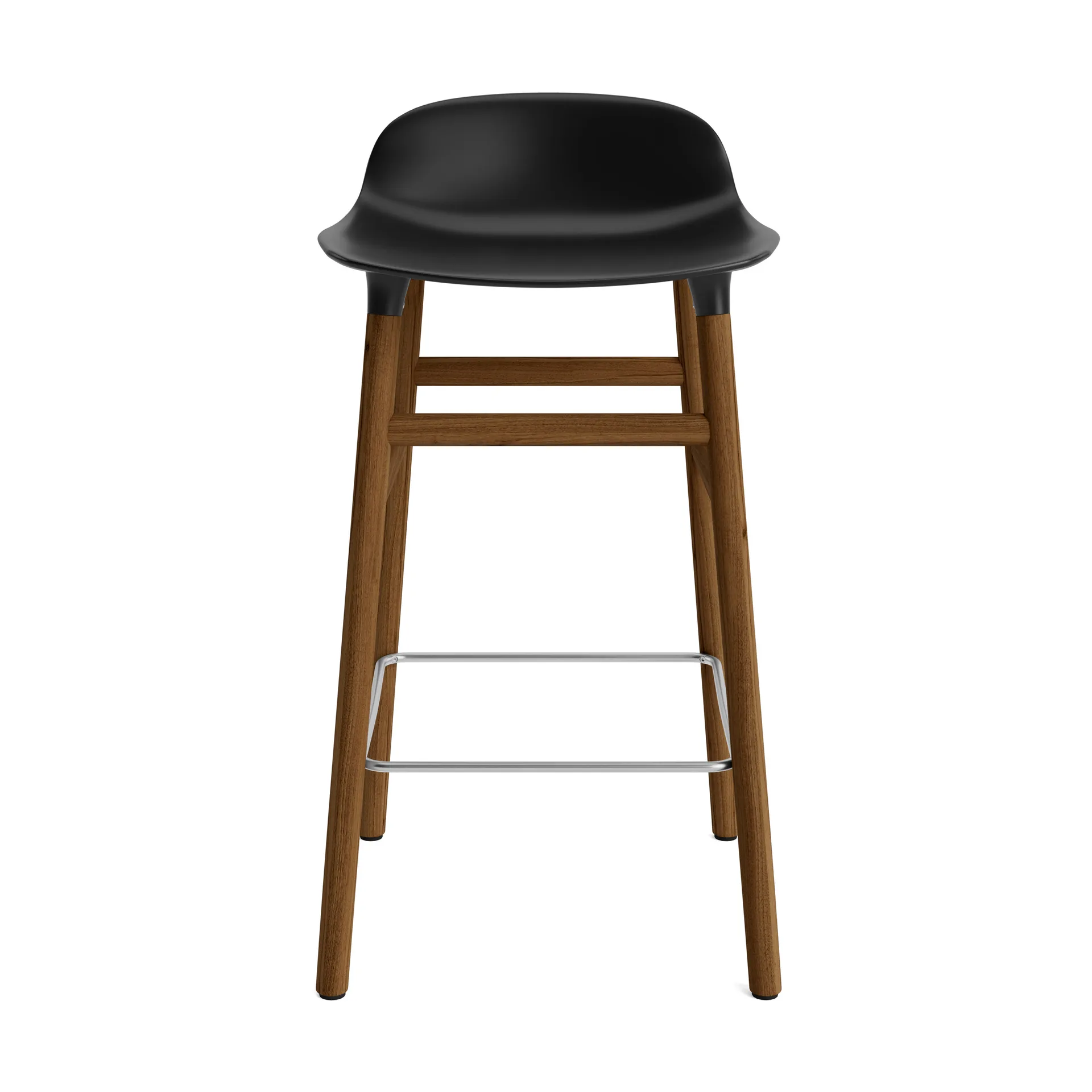 Form Chair barstol valnøttben, svart Normann Copenhagen