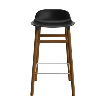 Form Chair barstol valnøttben - svart - Normann Copenhagen