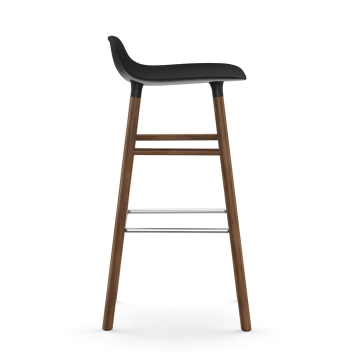 Form Chair barstol valnøttben, svart Normann Copenhagen