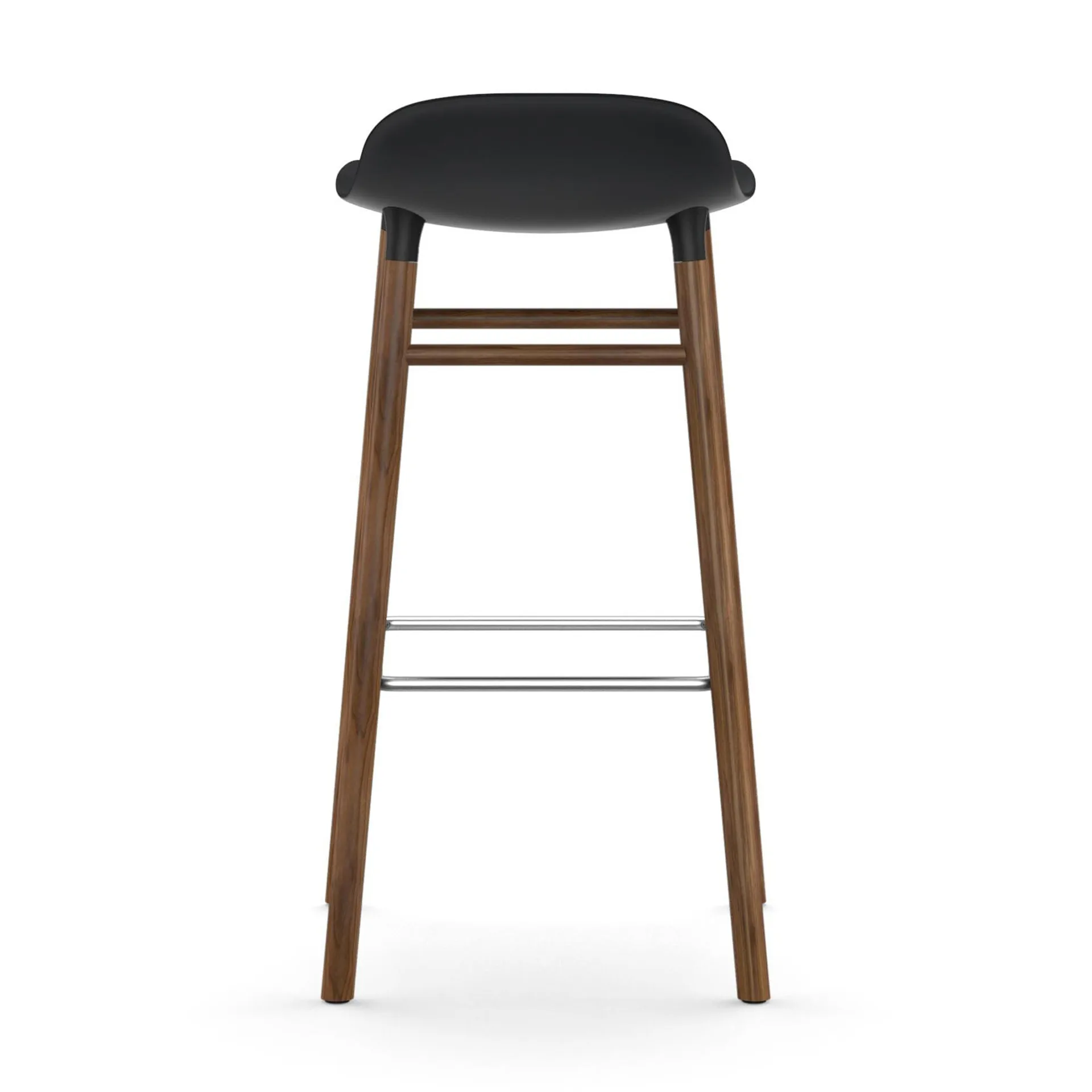 Form Chair barstol valnøttben, svart Normann Copenhagen