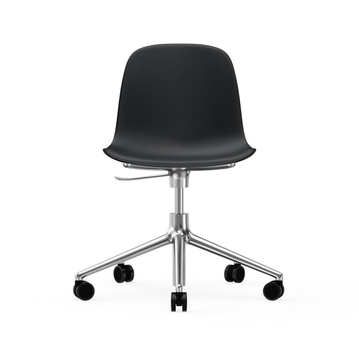 Form chair, dreibar stol, 5W kontorstol, sort, aluminium, hjul Normann Copenhagen