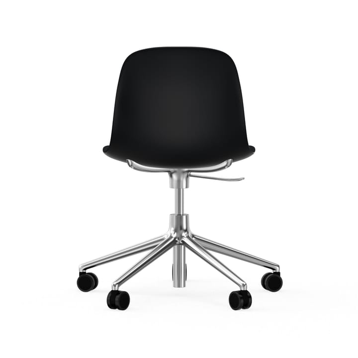 Form chair, dreibar stol, 5W kontorstol, sort, aluminium, hjul Normann Copenhagen