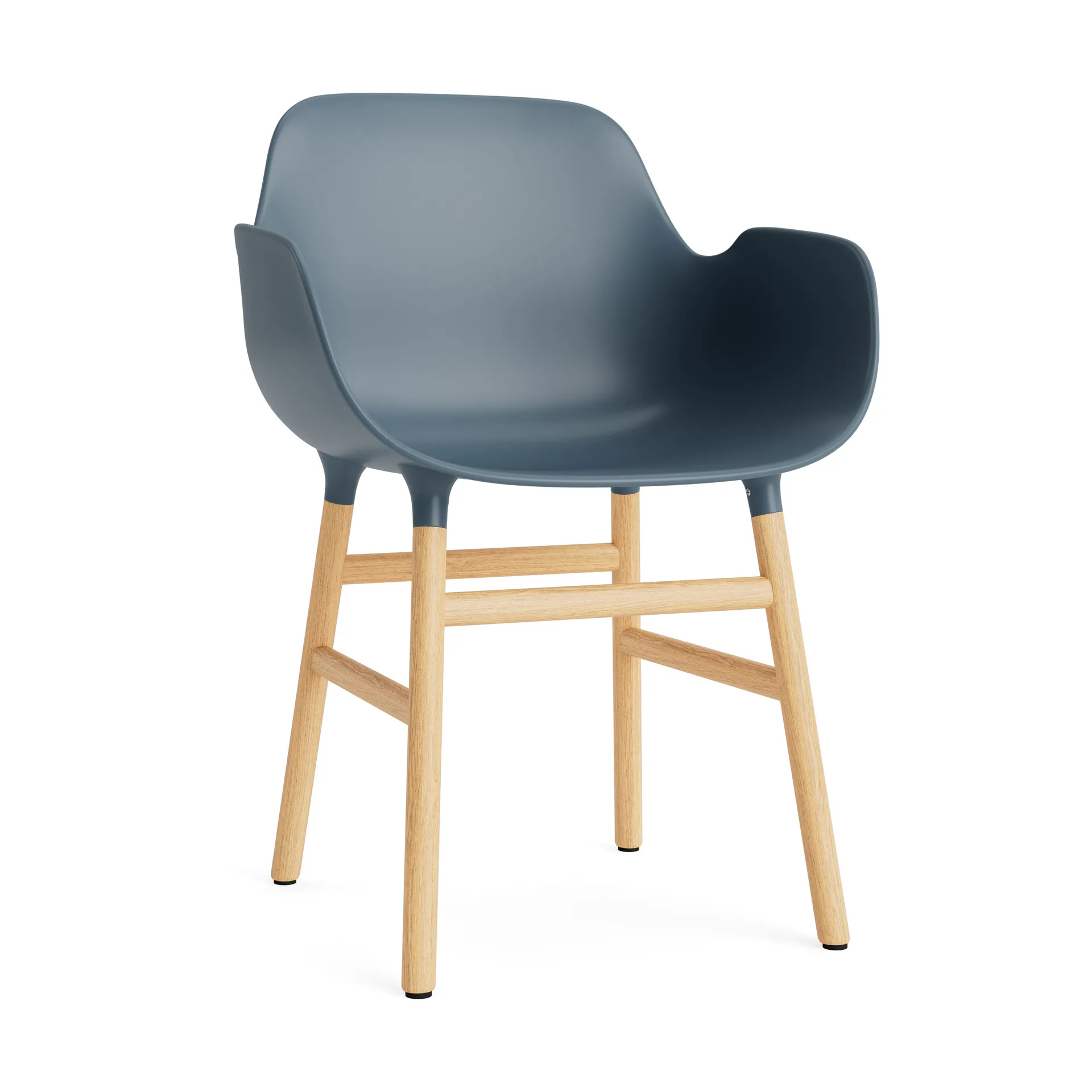 Form karmstol, blue, eikeben Normann Copenhagen