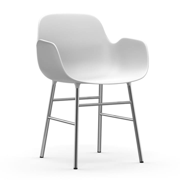 Form karmstol kromede bein - Hvit - Normann Copenhagen