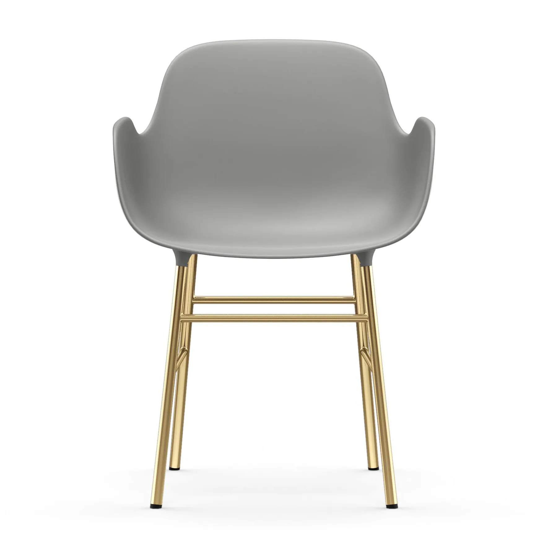 Form karmstol messingsbein, Grå Normann Copenhagen
