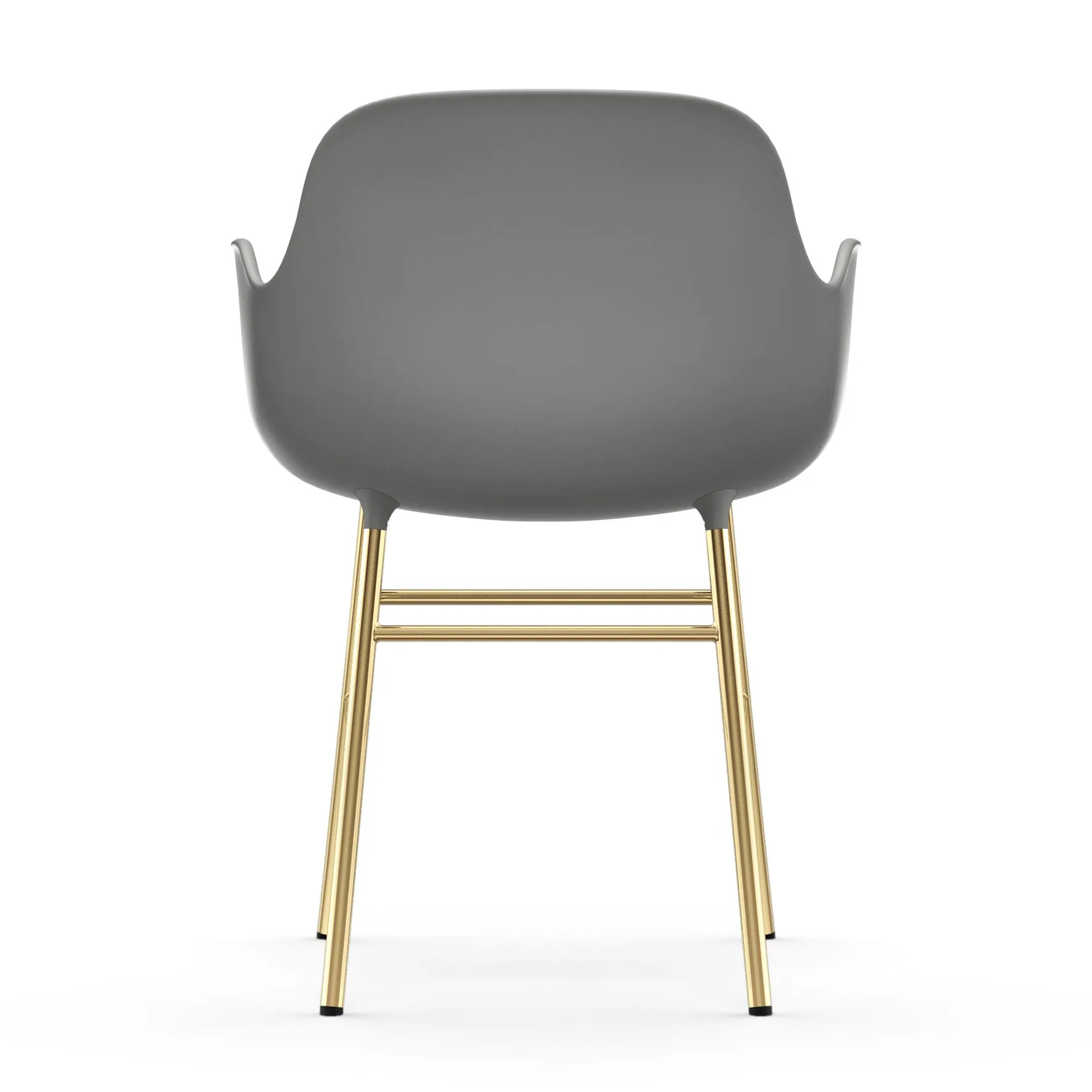 Form karmstol messingsbein, Grå Normann Copenhagen