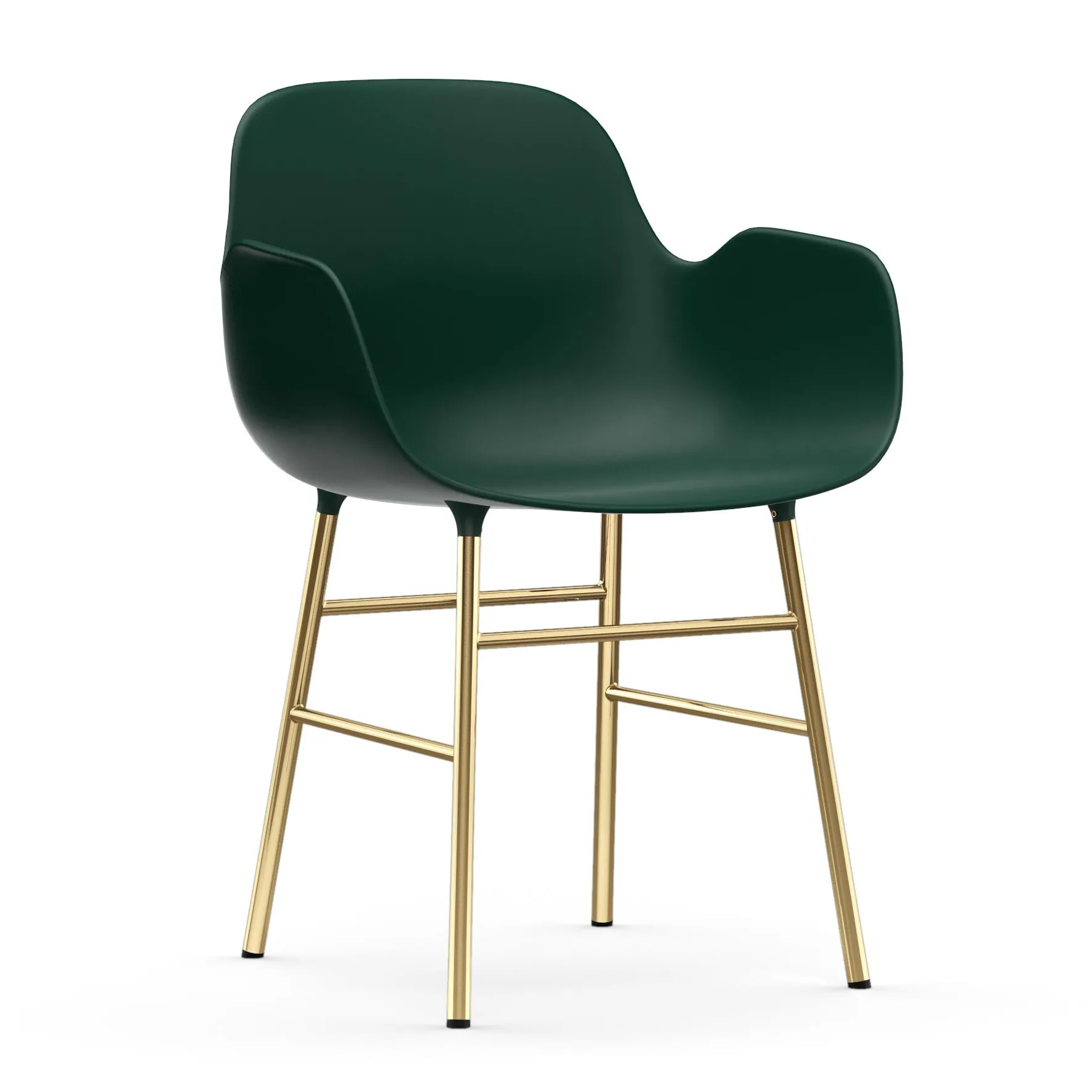 Form karmstol messingsbein, Grønn Normann Copenhagen