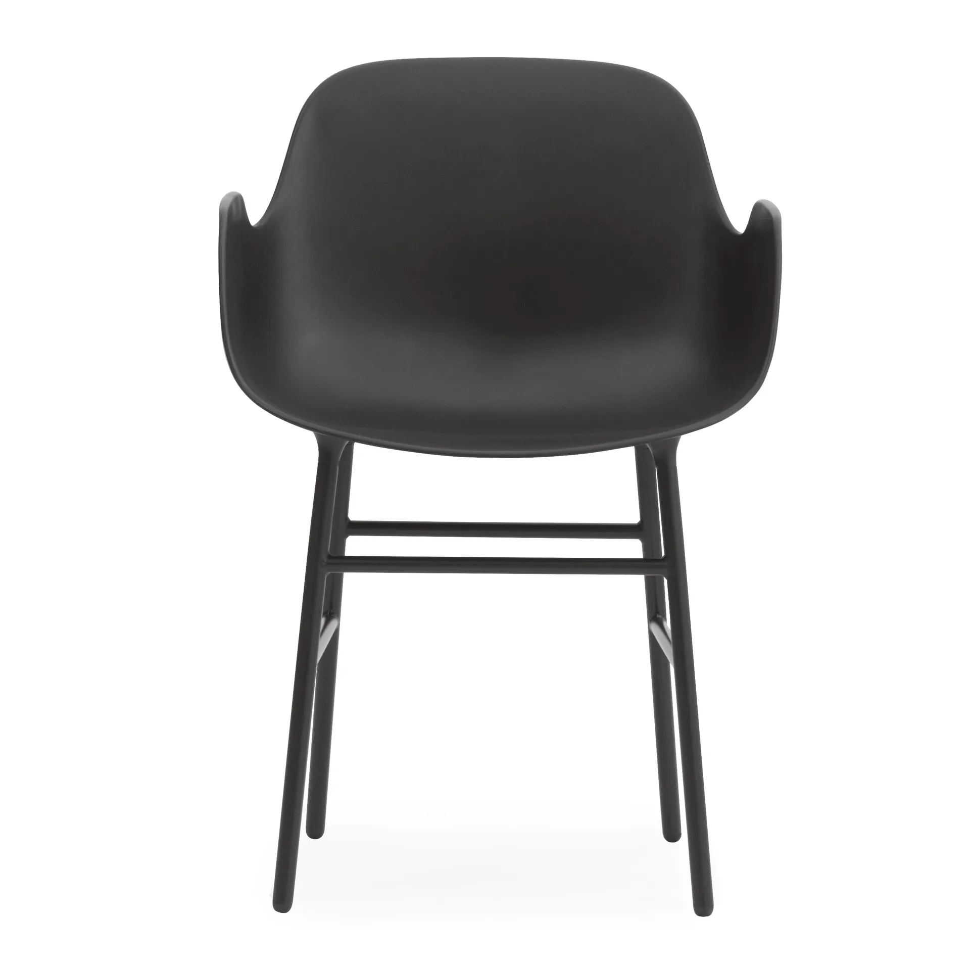 Form karmstol metallbein, Svart Normann Copenhagen