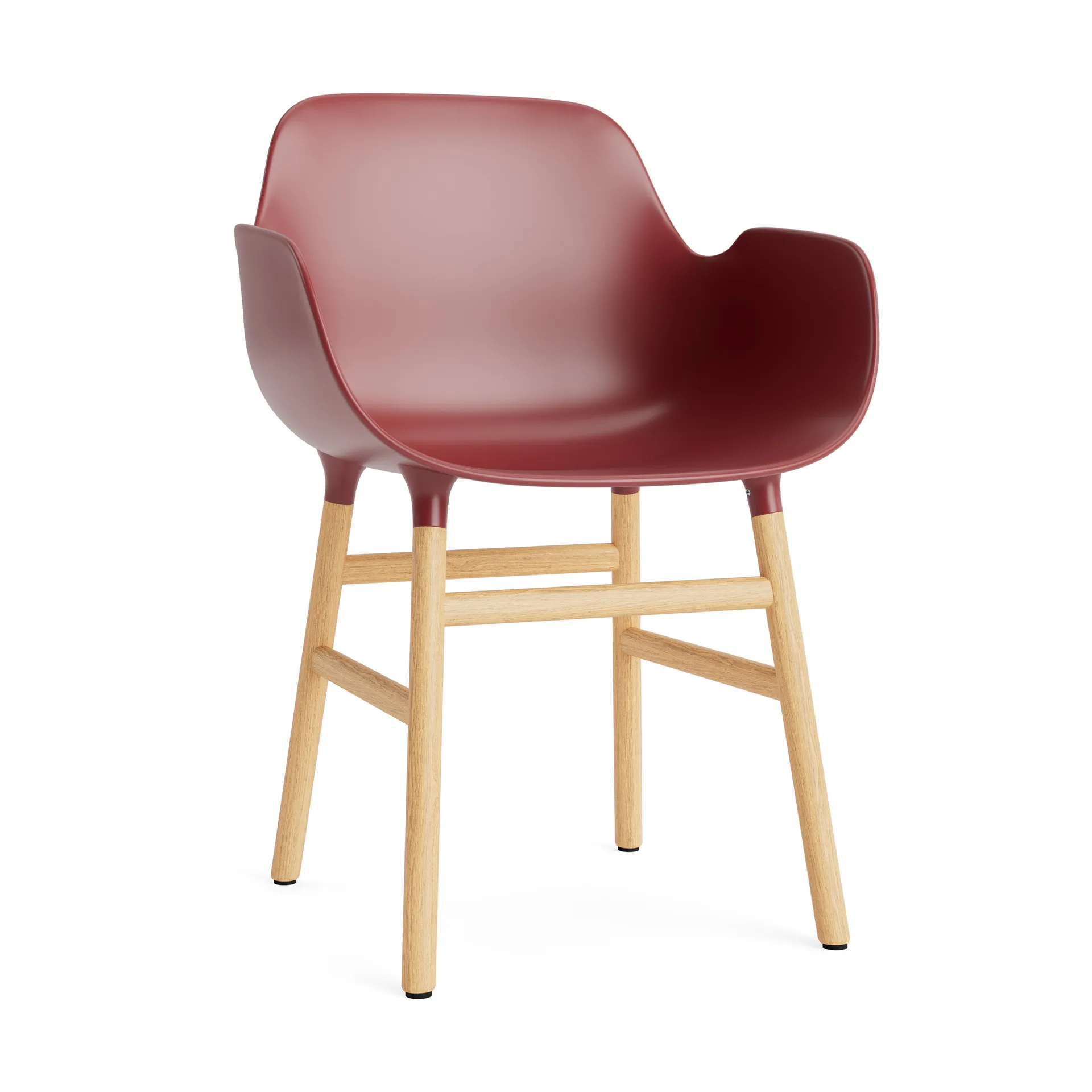 Form karmstol, red, eikeben Normann Copenhagen