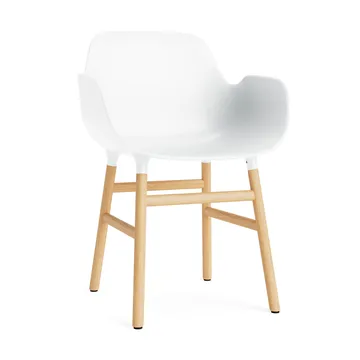 Form karmstol - white, eikeben - Normann Copenhagen