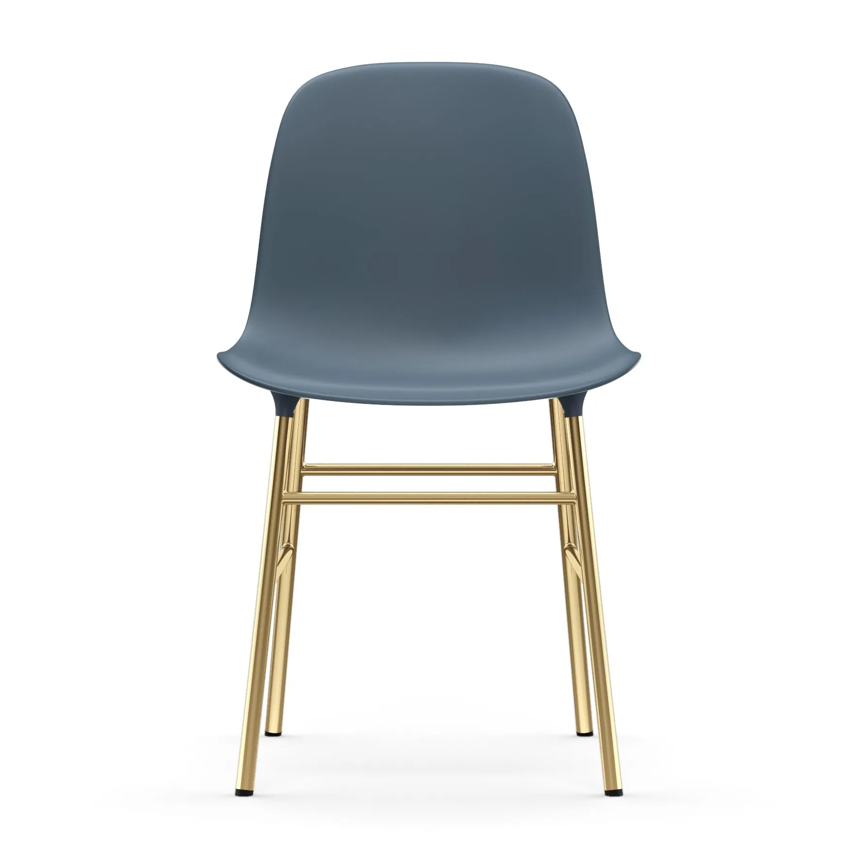 Form stol messingsbein, Blå Normann Copenhagen