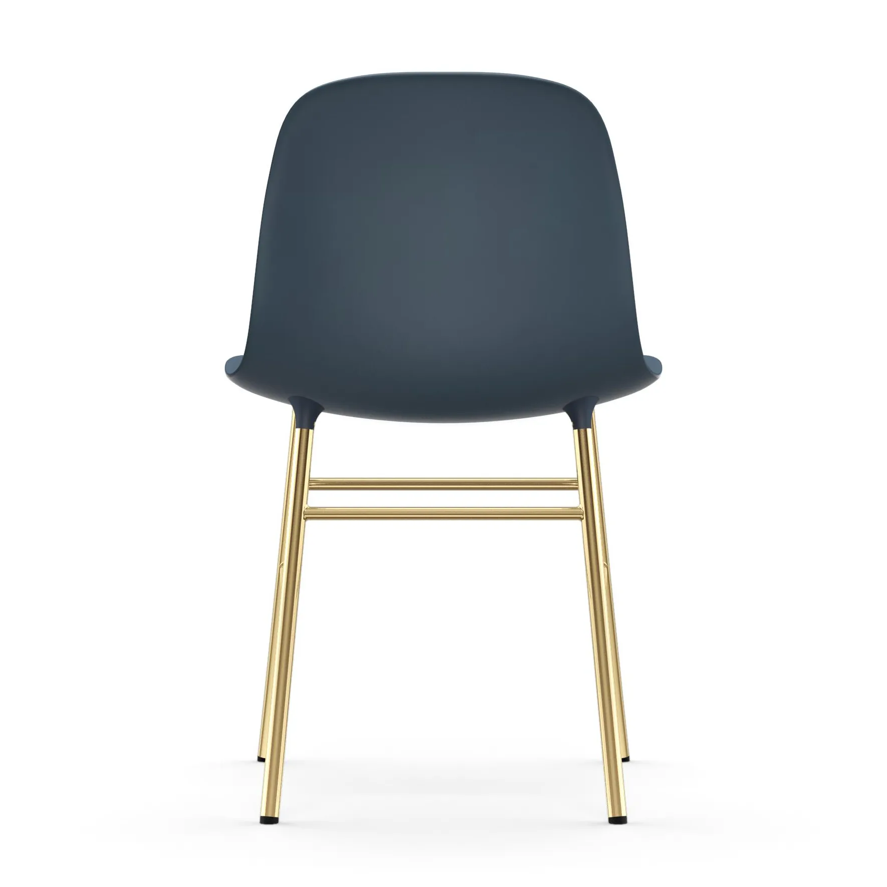 Form stol messingsbein, Blå Normann Copenhagen