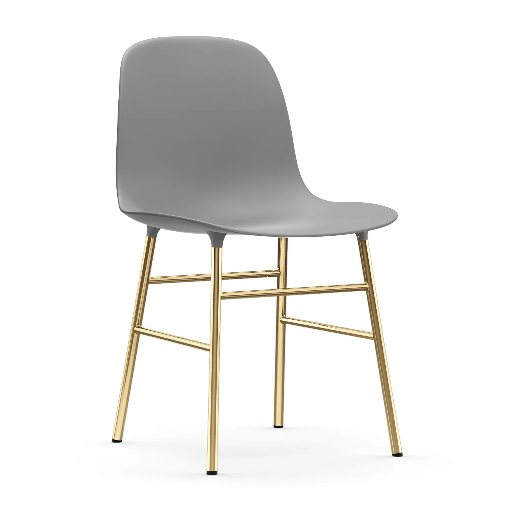 Form stol messingsbein, Grå Normann Copenhagen