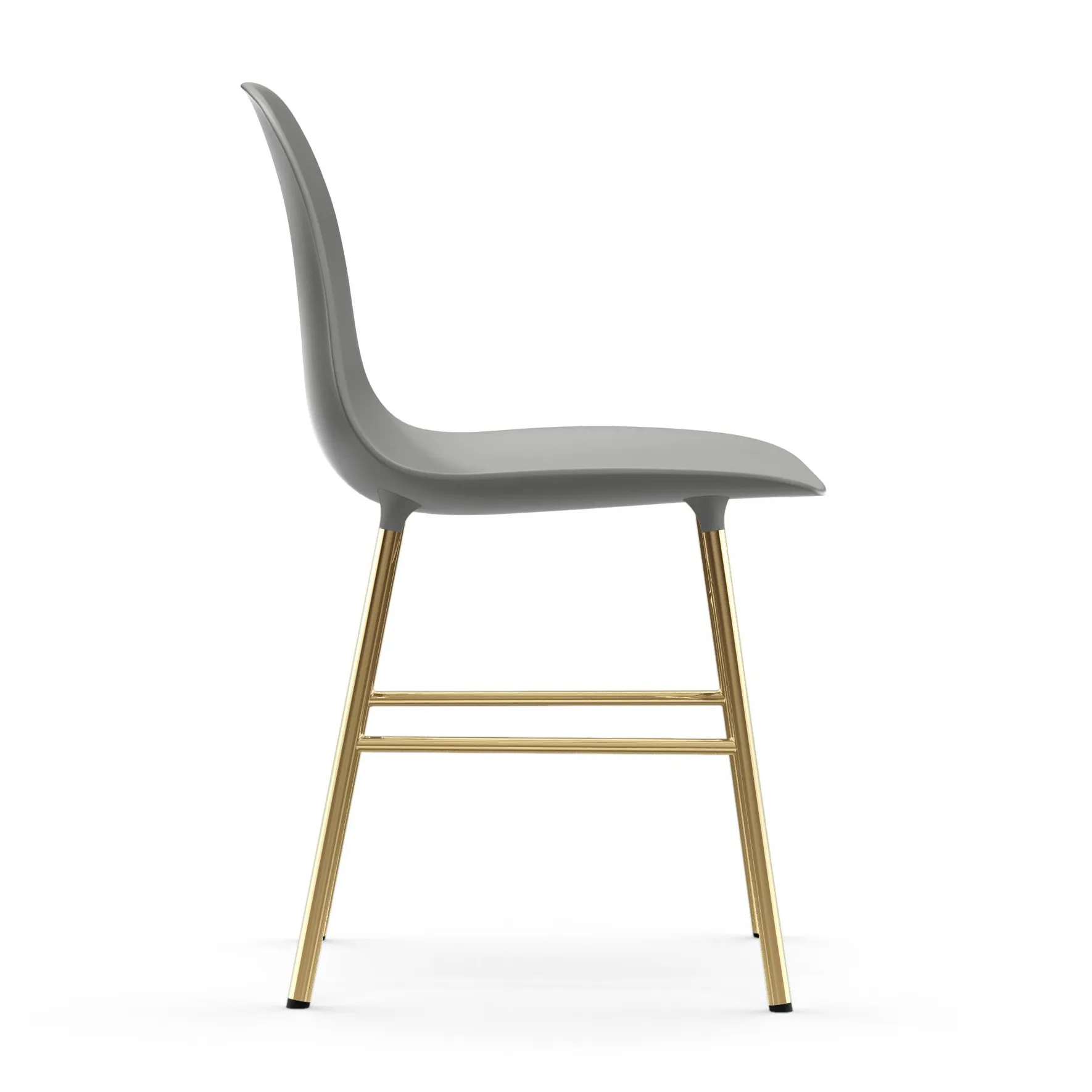 Form stol messingsbein, Grå Normann Copenhagen