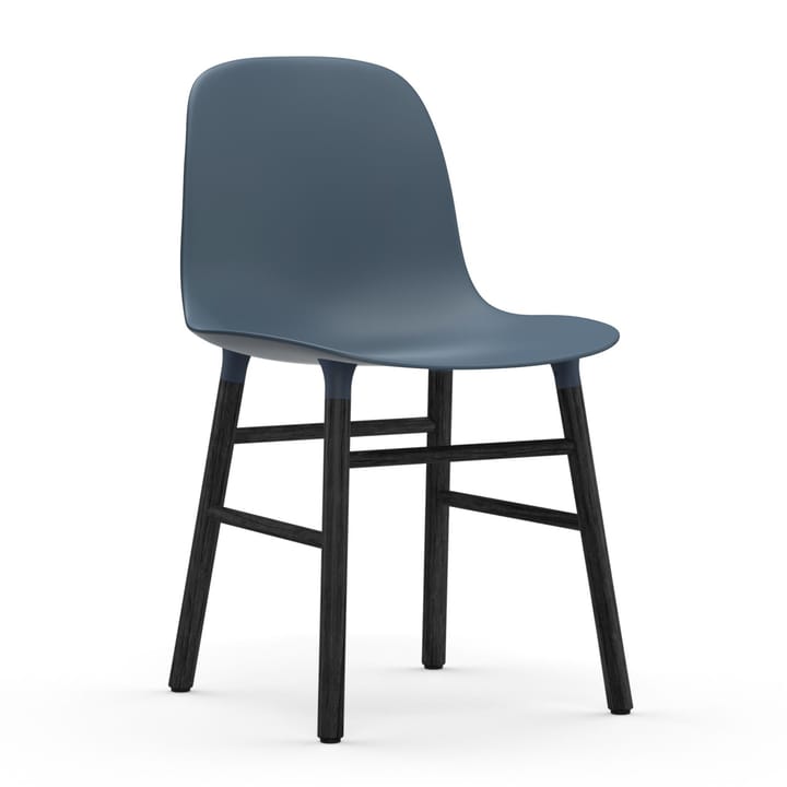 Form stol svart bein, Blå Normann Copenhagen