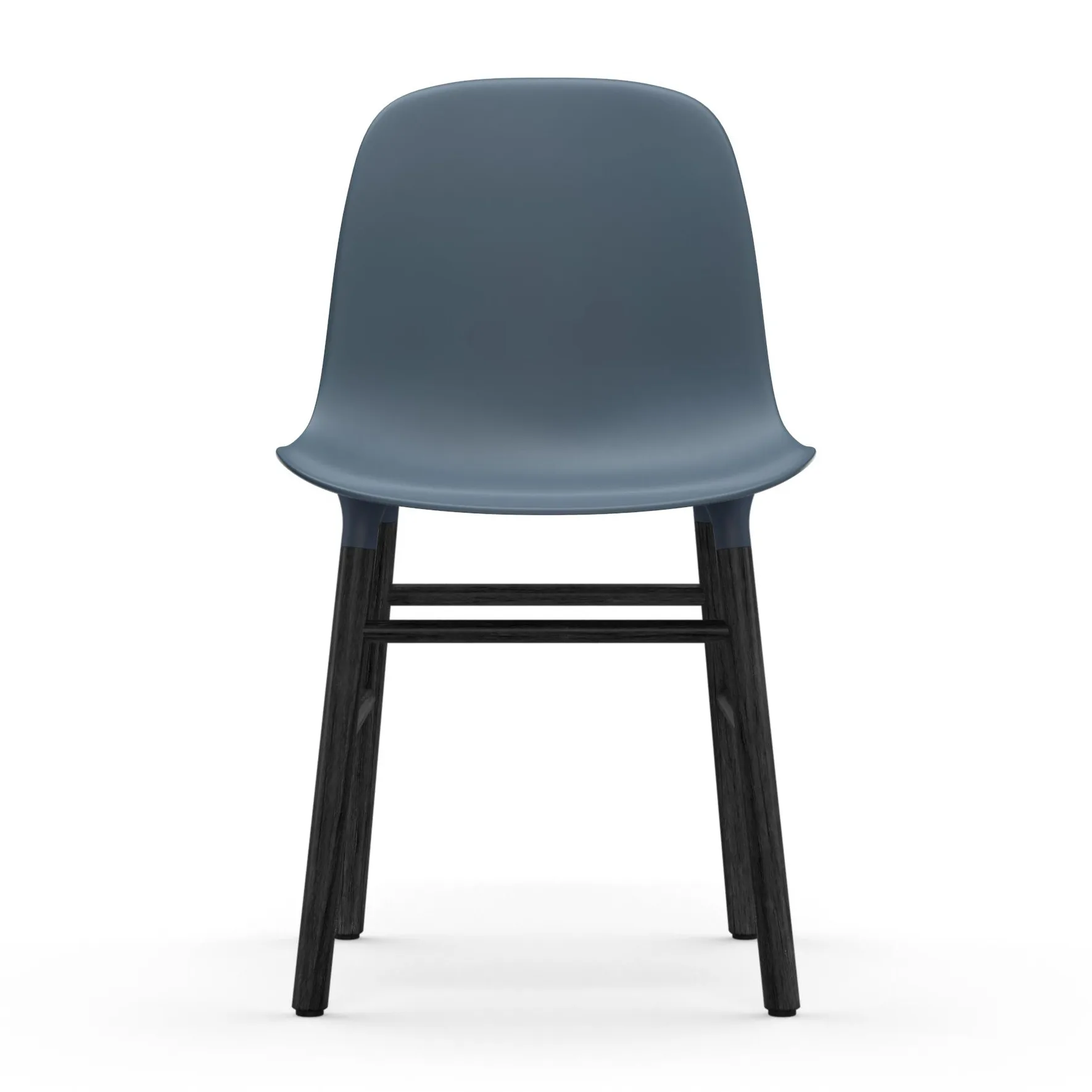Form stol svart bein, Blå Normann Copenhagen