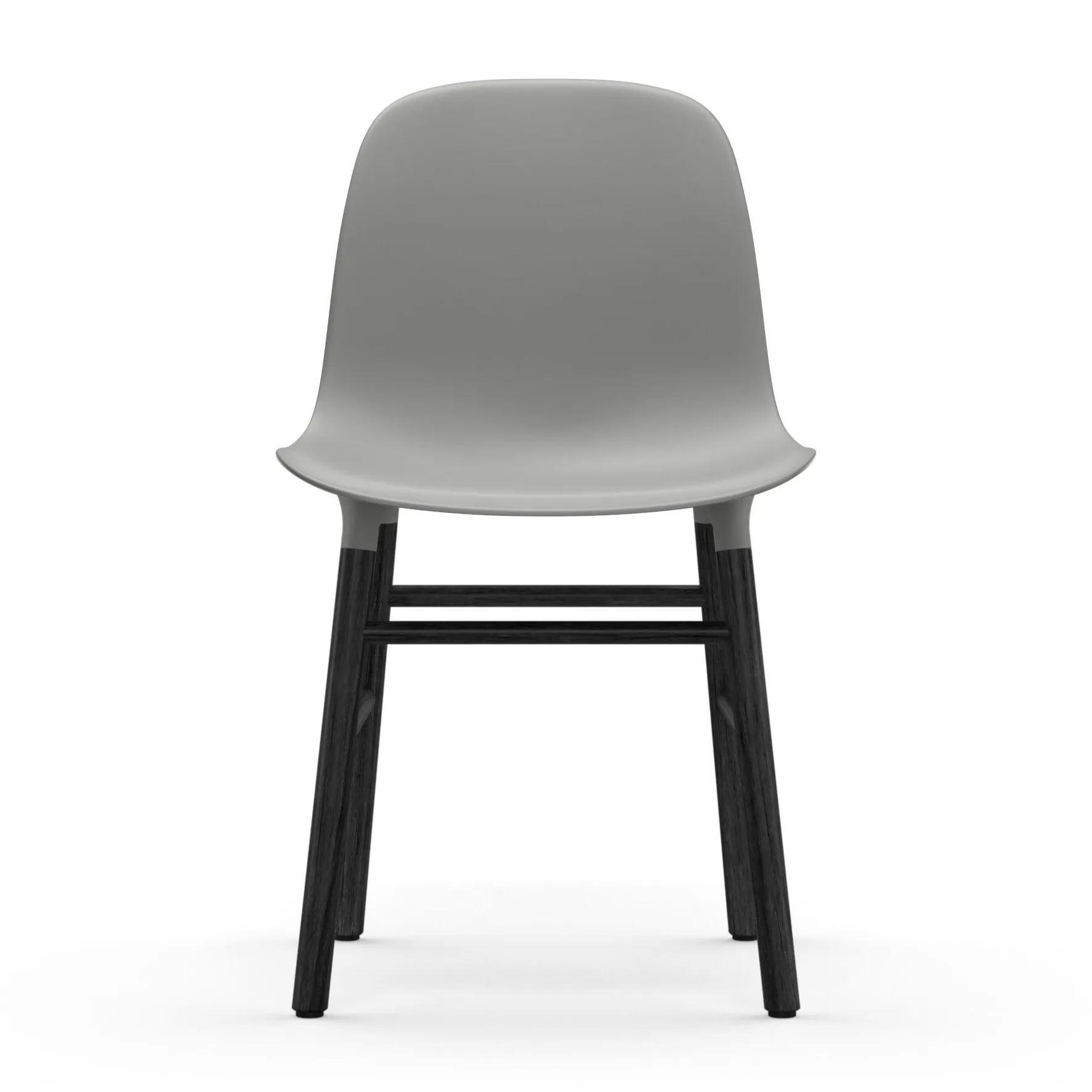 Form stol svart bein, Grå Normann Copenhagen
