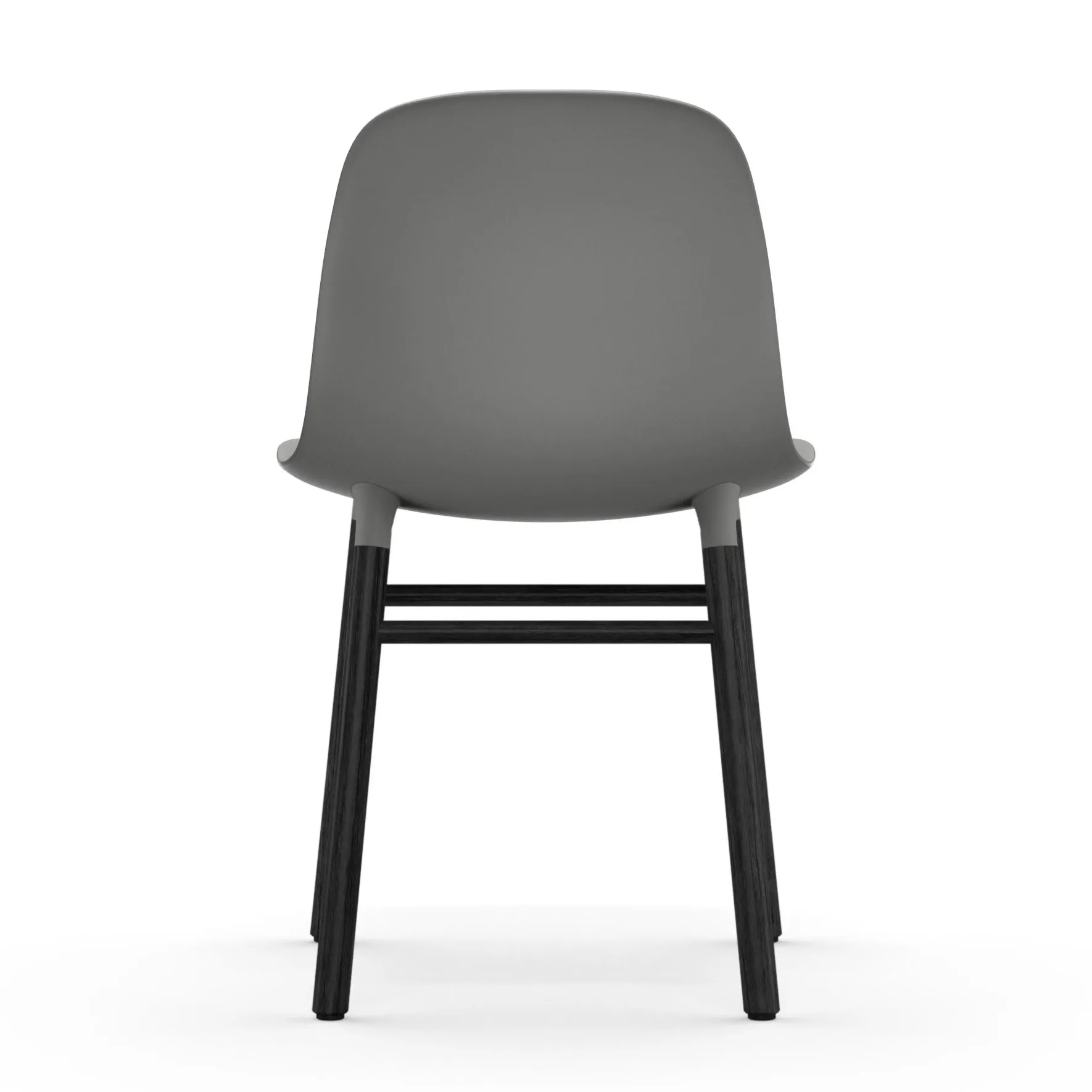 Form stol svart bein, Grå Normann Copenhagen