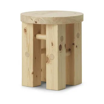Fyr rund krakk 45 cm - Pine, Ø40x45 cm - Normann Copenhagen