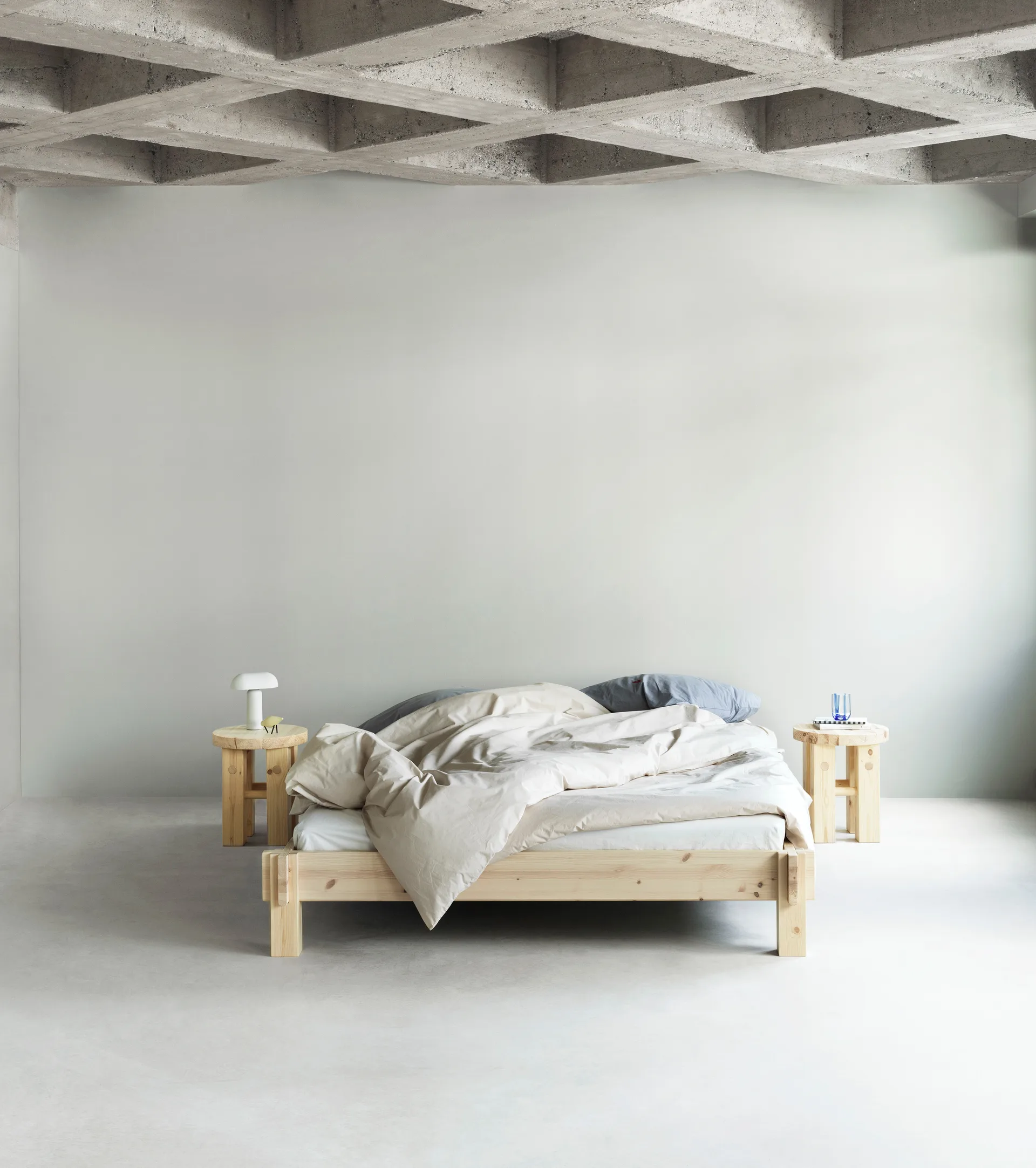 Fyr rund krakk 45 cm, Pine, Ø40x45 cm Normann Copenhagen