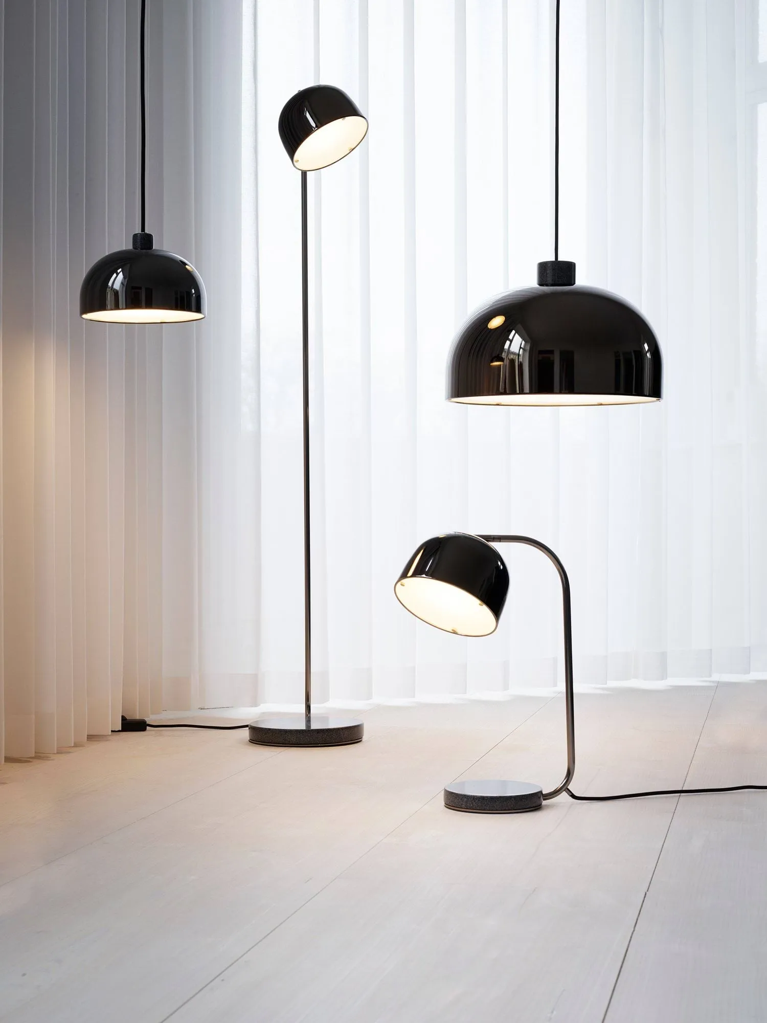 Grant pendel, black, stor- stål, granitt Normann Copenhagen