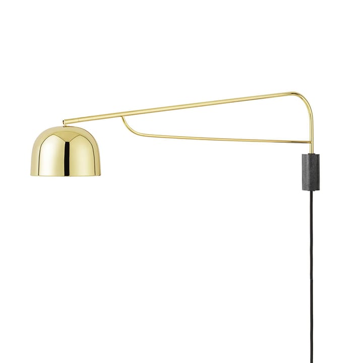 Grant vegglampe - brass, stor- stål, granitt - Normann Copenhagen