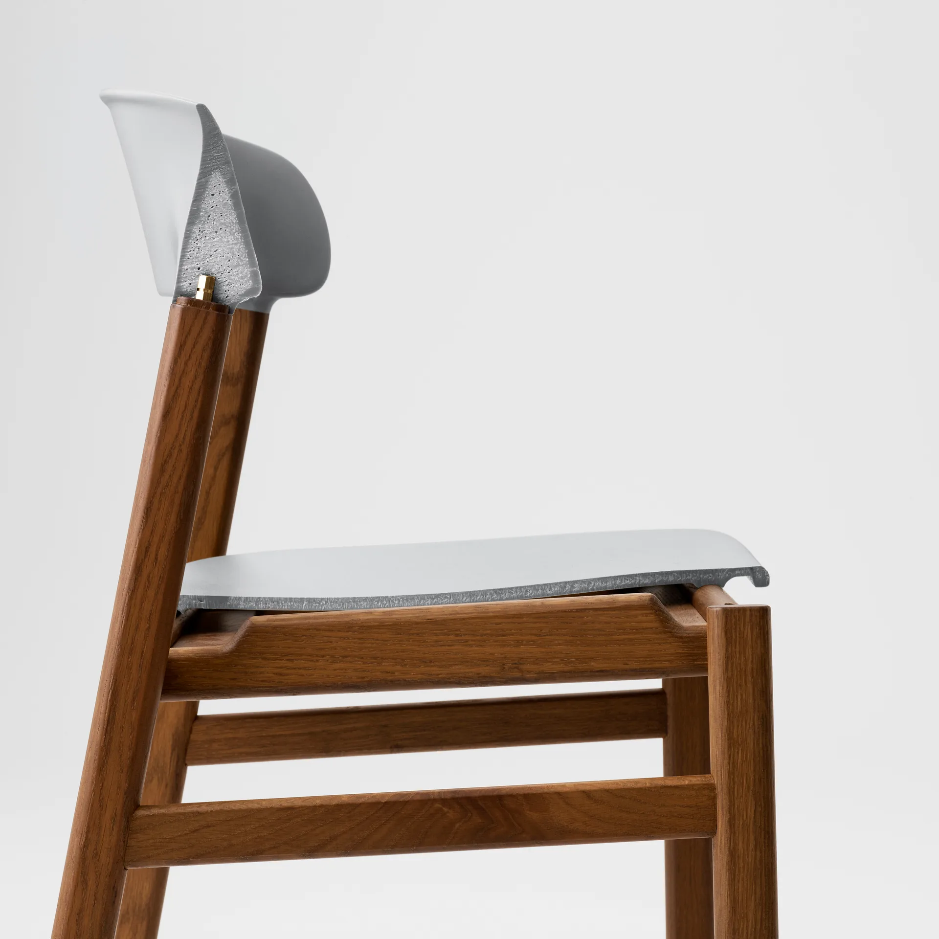 Herit stol røkt eik, Grå Normann Copenhagen