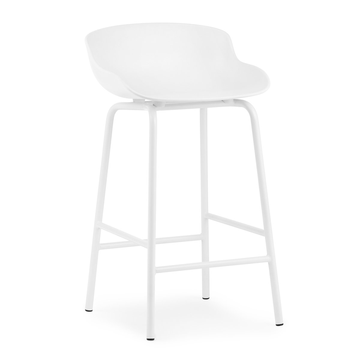 Normann Copenhagen Hyg barstol metallben 65 cm Hvit