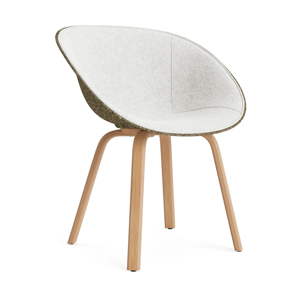 Mat Armchair karmstol  fremsidepolstring, Hallingdal 110-seaweed-beech Normann Copenhagen