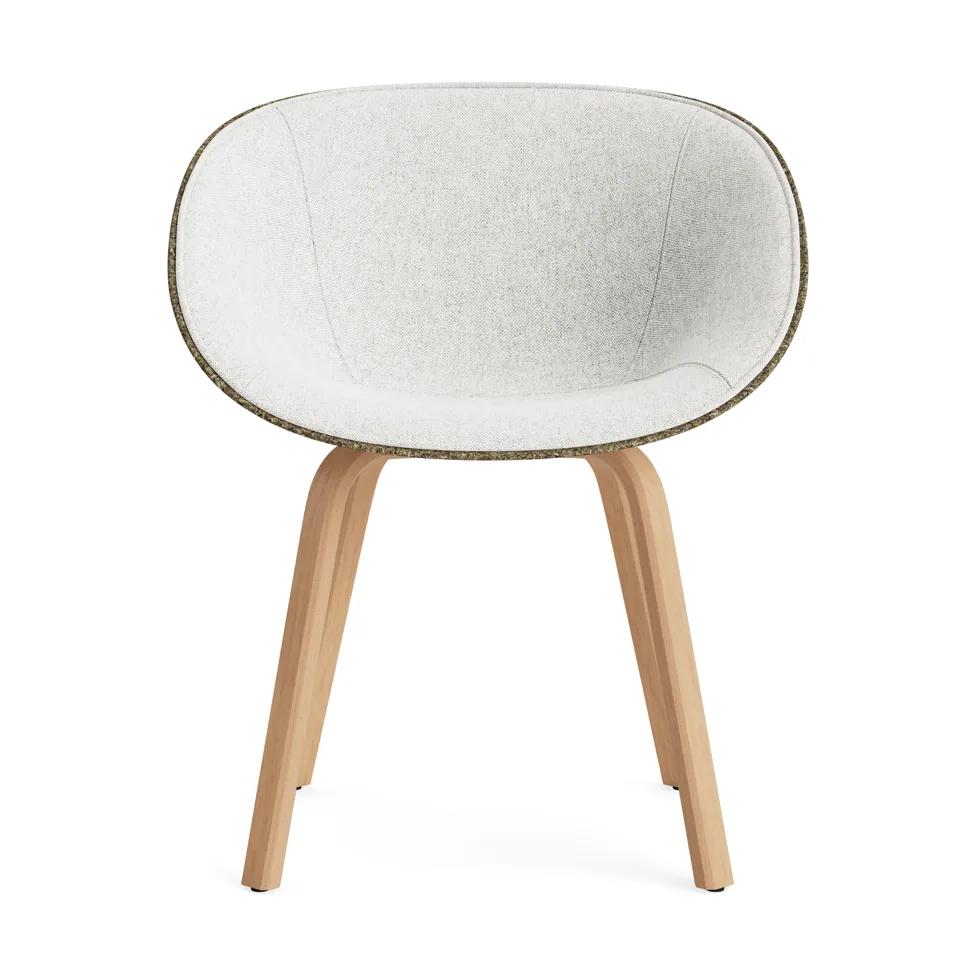 Mat Armchair karmstol  fremsidepolstring, Hallingdal 110-seaweed-beech Normann Copenhagen