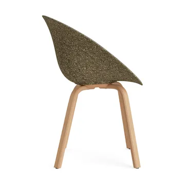 Mat Armchair karmstol  fremsidepolstring - Remix 133-seaweed-beech - Normann Copenhagen