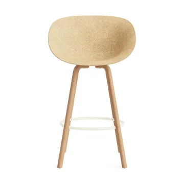 Mat Bar Armchair karmstol 75 cm - Hemp-beech-cream steel - Normann Copenhagen